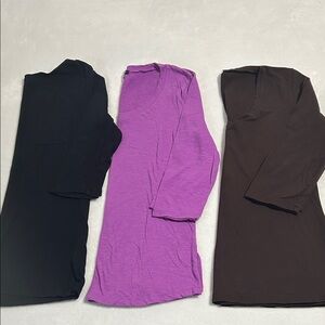 GAP Women's Long Sleeve Tops - Black, Purple, and Brown